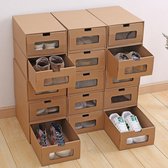 5 Stuks Kartonnen schoenen opbergdoos - vouwbaar - 35cmx23.5cmx13.5 - per 5 stuks