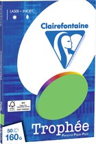 Trophée Clairefontaine - Vert herbe - Papier copie - A4 160 grammes - 50 feuilles