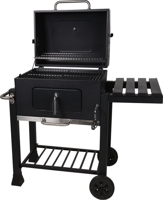 Houtskool BBQ op wielen + tafel | Mat zwart - X86000060 | bol.com
