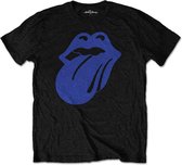 The Rolling Stones Heren Tshirt -S- Blue & Lonesome 1972 Logo Zwart