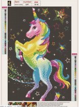Diamond Painting Unicorn multicolor 30x40 cm