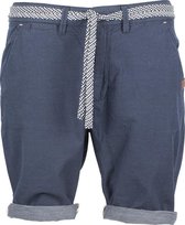 HEREN KORTE BROEK DONKERBLAUW LINNEN MAAT XL (52)