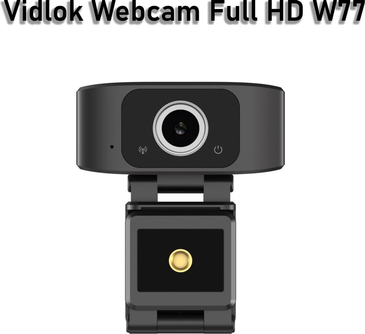 Vidlok W77 Full HD 1080P Webcam - Plug&Play