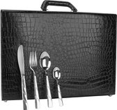 Swiss Pro+ | Bestekset - 12 persoons - 72-delig - Luxe Opbergkoffer - 18/10 - Premium