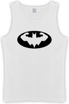 Witte Tanktop met “  Power Badman " print size XXXL