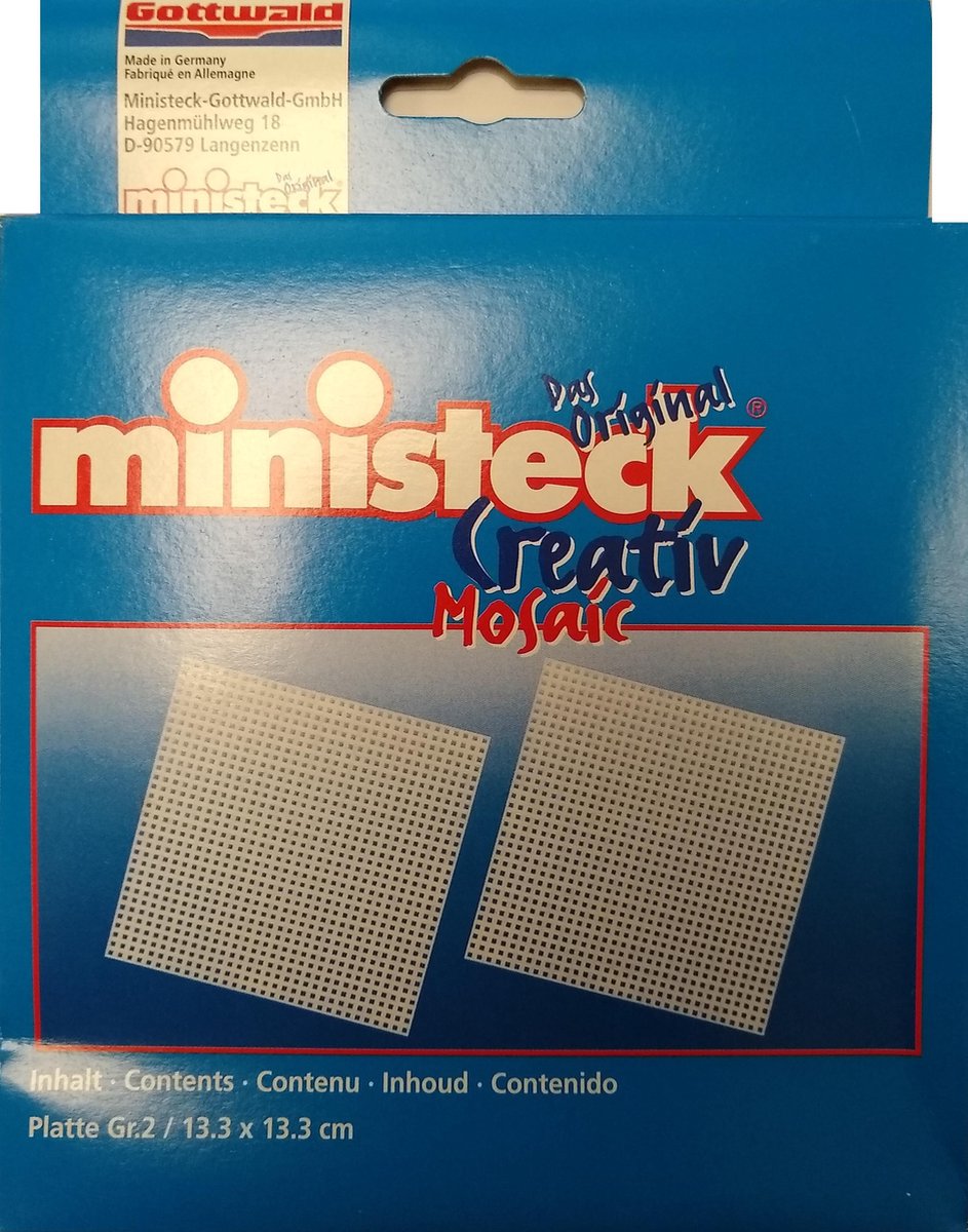 Afbeelding van product Ministeck 2 platen 13,3 x 13,3 cm