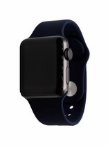 Geschikt Voor Smart Watch Sport Band -  Midnight Blue - 38mm En 40mm - SM - Geschikt Voor Smart Watches - Maat: 38 en 40