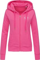 FitProWear Dames Vest - Roze - Maat XL - Vest Katoen - Dames Kleding - Zoodie - Sportkleding - Zip Hoodie - Sportvest - Vest Dames - Hoodie - Sweatvest - Zip-Hoodie - Vest