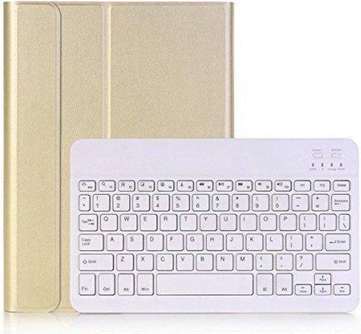 Luxe Smart Tablet Keyboard Case Goud - Tablethoes Voor Apple iPad Air - iPad Air 2 - iPad Pro 9.7
