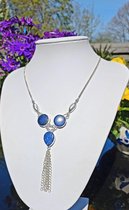 Zilveren ketting met Lapis Lazuli