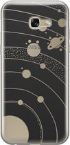Samsung Galaxy A5 2017 siliconen hoesje - Universe space - Soft Case Telefoonhoesje - Transparant - Print