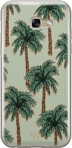 Samsung Galaxy A5 2017 siliconen hoesje - Palmbomen - Soft Case Telefoonhoesje - Groen - Natuur