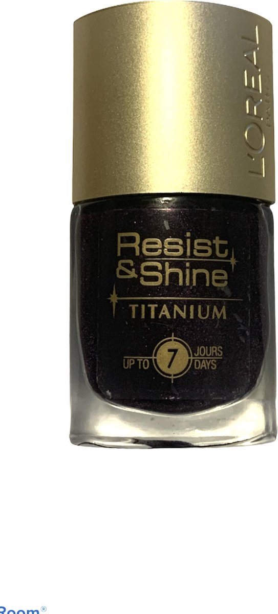 Goedkoopste L’Oréal Nagellak Resist & Shine Titanium 7 Days 705 Donker paars