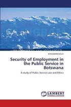 Security of Employment in the Public Service in Botswana
