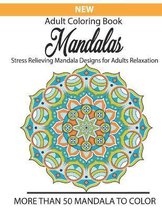 New Adult coloring book Mandalas stress relieving mandala designs for adults relaxation more than 50 mandala to color: