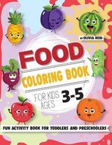 Food Coloring Book For Kids Ages 3-5