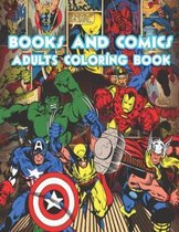 Books and Comics Adults Coloring Book