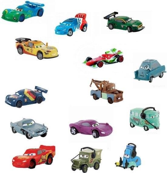 Speelset Disney Cars autootjes Bullyland 4-5 cm (Let op wieltjes rijden niet) bol.com