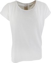 MOOI! Company - Dames Top Doreen - Losvallend model - Linnen T-shirt - Kleur Stone- L