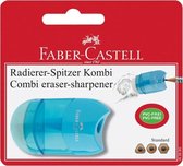 Faber Castell slijper+gum FC mini assort - (rose/groen/blauw) blister