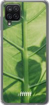 6F hoesje - geschikt voor Samsung Galaxy A12 - Transparant TPU Case - Leaves Macro #ffffff