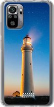 6F hoesje - geschikt voor Xiaomi Redmi Note 10S -  Transparant TPU Case - Lighthouse #ffffff