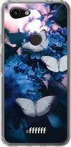 6F hoesje - geschikt voor Google Pixel 3a -  Transparant TPU Case - Blooming Butterflies #ffffff