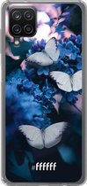 6F hoesje - geschikt voor Samsung Galaxy A12 - Transparant TPU Case - Blooming Butterflies #ffffff