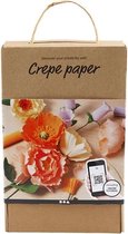 Starter Hobbyset Crêpepapier, 105 gr, diverse kleuren, 1 doos