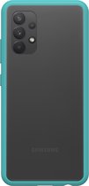 OtterBox React case geschikt voor Samsung Galaxy A32 - Transparant/Blauw