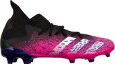 adidas Predator Freak .3 Sportschoenen - Maat 41 1/3 - Mannen - zwart/roze/wit/paars