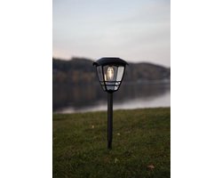 RTM Lighting Solar Priklamp -Zwart -Warm Wit -45CM -Zonne-Energie