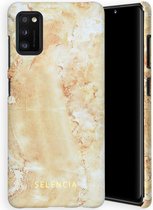 Selencia Maya Fashion Backcover Samsung Galaxy A41 hoesje - Marble Sand