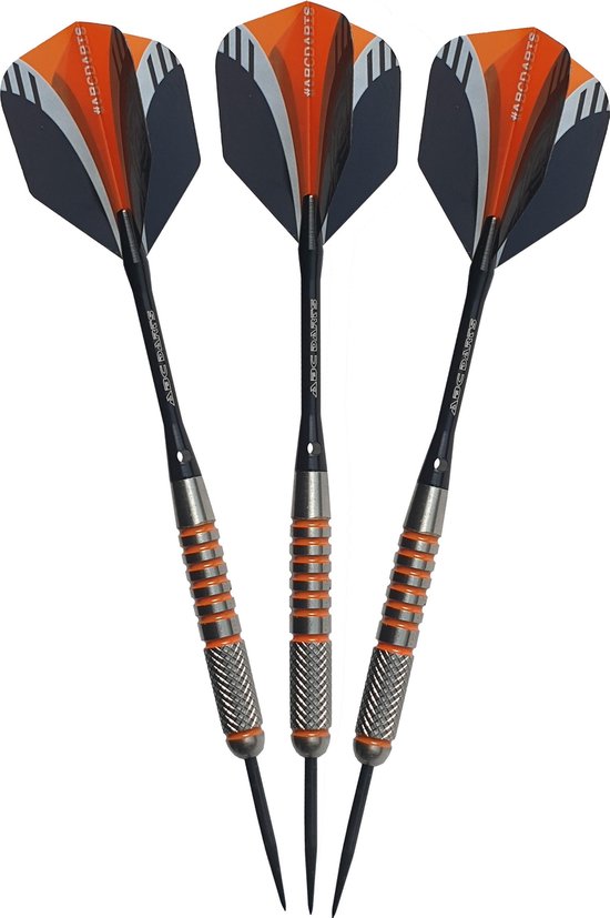 ABC Darts - Dartpijlen HQ 90% Tungsten - Orange Viper - 28 Gram van ABC Darts — afbeelding 3