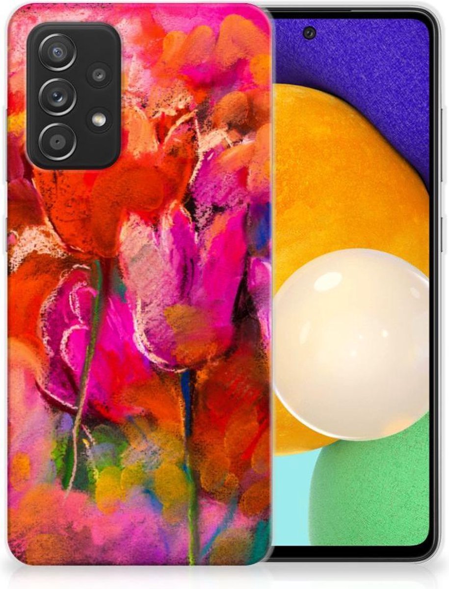 Hoesje maken Samsung Galaxy A52 (5G/4G) Tulips