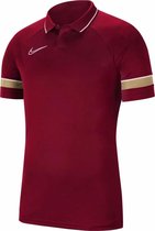 Nike Academy 21 Polo Heren - Bordeaux - L