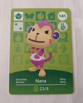 Amiibo animal crossing new horizons origineel Eu Nana 141 kaart