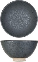 Cosy en Trendy Mikura - Kommetje - Zwart - D11,5xh6,2cm - Porselein - (set van 6) en Yourkitchen E-kookboek