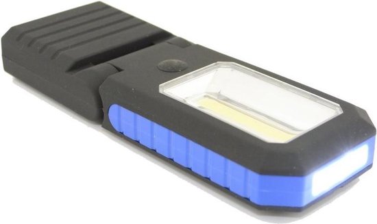 Werklamp COB + 3 LED - Campinglamp - Zaklamp - Klapbaar met haak en Magneet van VONROC — afbeelding 3