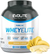 Protein Poeder - Whey Elite 2270g Evolite - Banaan   + BeBulk Shaker 700ml