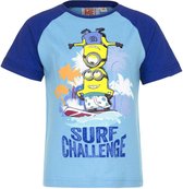 Minions t-shirt - Surf Challenge - blauw - maat 110/116 (6 jaar)