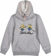 Minion sweater / hoodie - grijs - maat 98/104 (4 jaar)