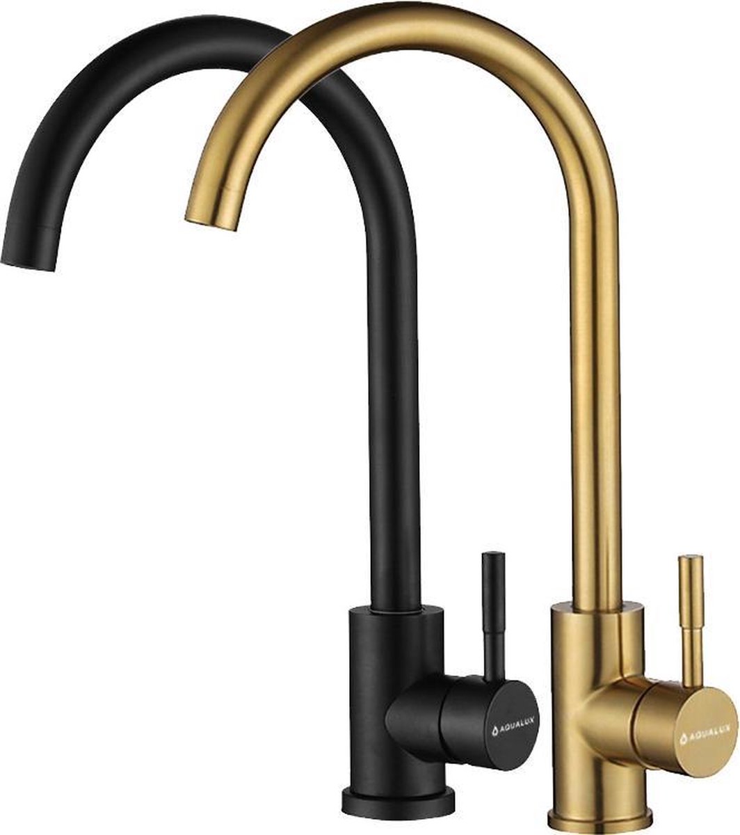 Aqualux keukenkraan design kraan koper keuken