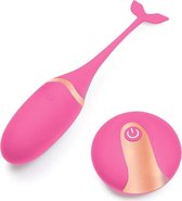 Dlicious - Waterproof Vibrerend Eitje - Sensationeel gevoel - 10 trilstanden - met afstandsbediening - Draadloos - Roze – Goud – Seks Toys - Vibrator