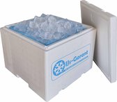 IJs-Garant - IJsblokjes Box 15kg - Koelijs - IJsblokjes Verzendbox + IJsblokjes bestellen - IJsklontjes - IJsbad Koelen