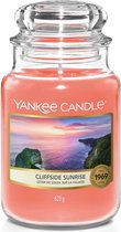 Yankee Candle Geurkaars Large Cliffside Sunrise - 17 cm / ø 11 cm