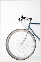 JUNIQE - Poster met kunststof lijst Ride my Bike -13x18 /Grijs & Wit
