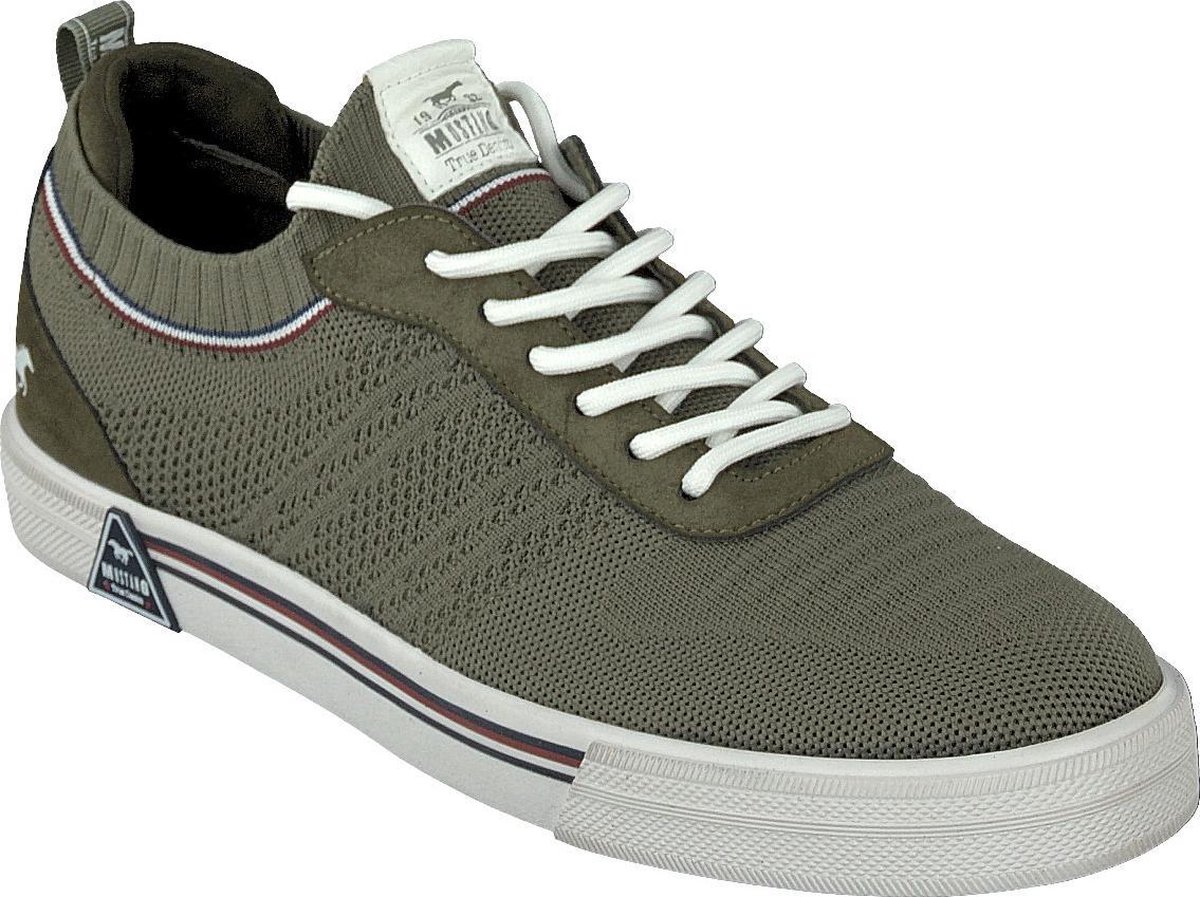 Mustang Herenschoenen 4162302 olive maat 46 - Schoenen.nl