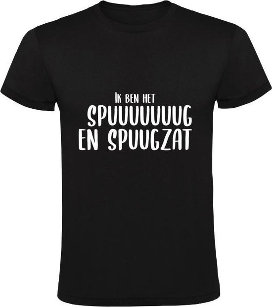 Spuugzat Heren t shirt irritant irritaties Zwart bol