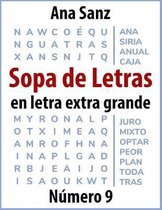 Sopa de Letras en letra extra grande, Numero 9